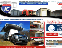 Tablet Screenshot of interstatecarports.net